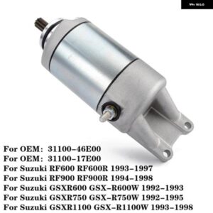 スターターモーター スイ GSXR600 1992 1993 GSXR750 1992-1995 GSXR1100 RF600 RF900 1993-1998 750 1100 31100-46E00