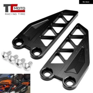 オートバイ バイク フットペグ フットレスト リアセット ヒールプレート ガード プロテクター KTM DUKE 390 250 2017 - 21