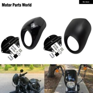 オートバイ バイク ヘッドライト フェアリング CVOER ウインドスクリーン フロント フォーク マウント ハーレー ダイナ ローライダー スーパーグライド スポ