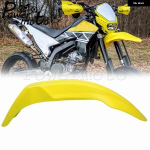スイ DR650SE DRZ RMZ DR RM RMX 85 125 200 250 400 450 イエローフロントスプラッシュフェンダー 汎用 モトクロス スーパーモト マッドガード