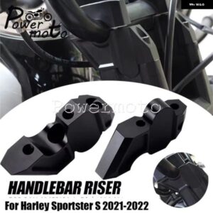 ハーレー スポーツスター S 1250 RH1250S 2021 2022 1ペア CNCアルミ オートバイ バイク ハンドルバー クランプ マウント バーライズ ハンドルバー ライザー