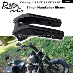 プルバックライズ スタイル ハンドルバー ライザーキット 25 28 32 38MM ハンドルバー ライザー クリップオントップクランプ ハーレー ツーリング チョッパ