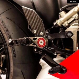 ドゥカティ V4 V4S V4R パニガーレ リアセット フットペグ カーボン フットレスト アルミ リアセット V4/S/R 2019 - 22