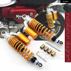 ホンダ モンキー オートバイ バイク Z125 2018 - 21-2025 CNCアルミ オートバイ バイク エアショック アブソーバー リアサスペンション320MM 330MM 340MM