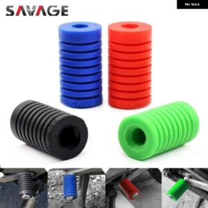 汎用 オートバイ バイク ギア シフト レバー フット パッド ペダルトゥペグカバー モトクロス アクセサリーシリカゲル フットペグ パッド ゴムカバー