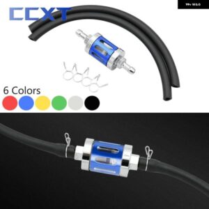 オートバイ バイク 燃料ホース 8MM/0.31インチ CNCガラス ガス燃料 ガソリン オイル フィルター BWM GS1200R GS1250R MT09 SP MT07 MT03 MT125 MT25