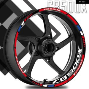 反射 オートバイ バイク アクセサリーホイール ステッカー ハブ デカール リムストライプテープ 防水 CB500X X