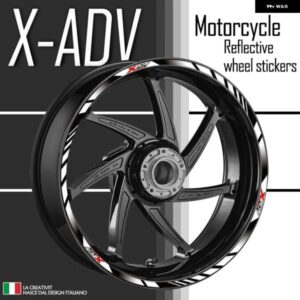 反射 オートバイ バイク アクセサリーホイール ステッカー ハブ デカール リムストライプテープXADV X-ADV XADV 750 XADV 350アドベンチャー2022 2021