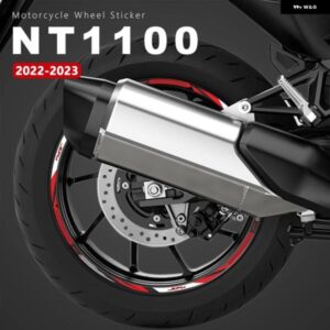 オートバイ バイク ホイール ステッカー 防水 デカール ホンダ NT1100 アクセサリー 2022 2023 2024 17インチ リム ステッカー