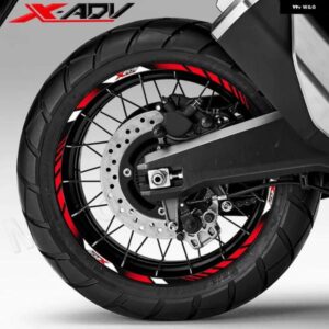 オートバイ バイク ホイール ステッカー 17インチ 15インチ リム デカール ストライプテープ アクセサリー 防水 XADV X-ADV X ADV 750 350 アドベンチャー