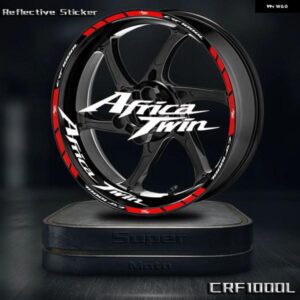 オートバイ バイク 反射ホイール ステッカー ハブ デカール リムストライプ 装飾 テープ 防水 アクセサリー CRF1000L CRF1000L 1100 1000