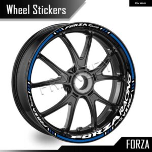 オートバイ バイク ホイール ステッカー 反射ストライプテープ リム デカール ハブアクセサリー 防水 ホンダ FORZA 350 750 FORZA125/250/300