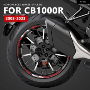 オートバイ バイク ホイール ステッカー 防水 デカール ホンダ CB1000R 1000 R 2008-2021 - 23 アクセサリー 17インチリム ステッカー
