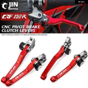 モトクロス 折りたたみ 式ピボットダート オートバイ バイク CNC ブレーキクラッチ レバー ケーブル レバー ハンドル ホンダ CRF250R 2007-2014 - 18
