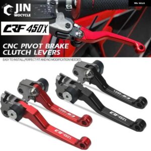 ホンダ CRF450X CRF 450X 2005-2018 CNCアルミ製 モーターコスピットダート オートバイ バイク ピボット 折りたたみ 式 ブレーキクラッチ レバー CRF450X
