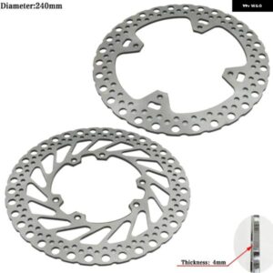 オートバイ バイク リア ブレーキディスク ローター フロント 240MM CR125 CR250 2002-2008 CRF250 CRF450 2002-2017 BSE KAYO T6 K6R