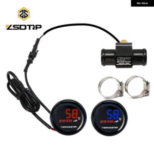 オートバイ バイク 温度計 KOSO ラウンド型水温計 ヤマハ 22MMセンサー アダプター 付き