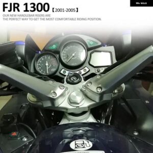 ヤマハ FJR1300 FJR 1300 オートバイ バイク CNC ハンドルバー ライザー スペーサー キット ハンドルバー ライザー マウント クランプ 2001 - 05