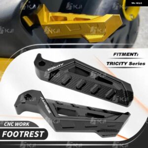 ヤマハ MW トリシティ 300/155/125 オートバイ バイク リアパッセンジャー フットレスト CNC リア フットペグ ペダルアクセサリーパーツ