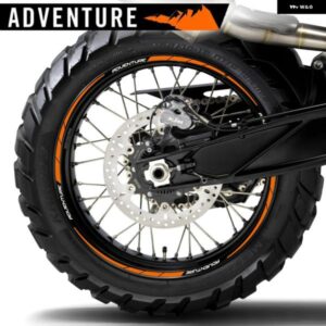 オートバイ バイク ホイール ステッカー モトクロス リム デカール 反射 21インチ 19インチ 18インチ 17インチ アクセサリー 1290ADVENTURE 390 690 990 119