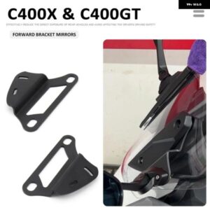オートバイ バイク フォワード ブラケット サイドミラー ブラック バックミラー アクセサリー BMW C400GT C400GT C400 GT C400X C400X