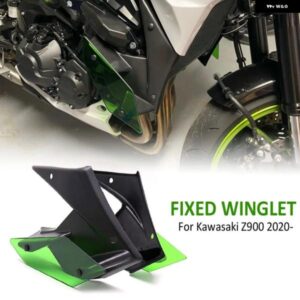 サイドダウンフォースネイキッドスポイラー ウィングレット 固定翼 ウィングレット 風防 カワサキ Z900 2020 2021 オートバイ バイク アクセサリー