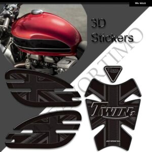 タンク パッド グリップ トライアンフ ロケット3 ボンネビル スクランブラー1200 スラクストンR RSスピード マスター T100 T120 ストリートカップスピード