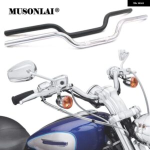 汎用 オートバイ バイク ハンドルバー 1インチ 25MM チョッパー カフェレーサー ハンドルバー ドラッグバー クルーザー ハーレー スポーツスター XL883 1200