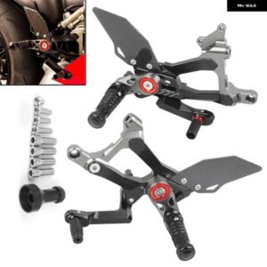 ドゥカティ PANIGALE V4S V4 V4R TREETFIGHTER V4 2018-2023 オートバイ バイク カーボンフットキット CNC リアセット フットレスト リアセット