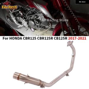 スリップ ホンダ CBR125 CBR125R CB125R 2017 - 2021 オートバイ バイク マフラー エスケープ モト カスタム フロントリンク パイプ