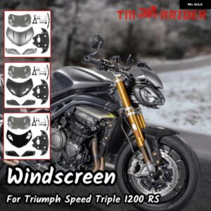 1200RS オートバイ バイク ヘッドライト カバー ウインドスクリーン トライアンフ SPEED TRIPLE 1200 RS 2021 2022 ヘッドランプ フロントカウル フェアリン