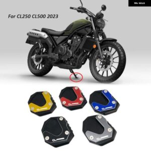 ホンダ CL 250 CL250 CL500 2023 オートバイ バイク アクセサリー CNC キック スタンド 引伸サイド スタンド 延長 プレート パッド