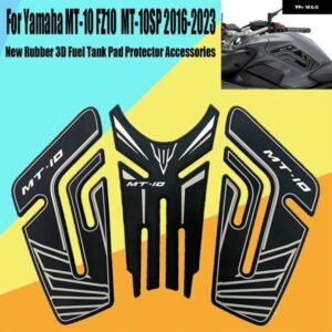 ヤマハ MT10 FZ10 FZ MT-10 MT-10SP 2016-2023 ゴム製 3D 燃料タンク パッド オートバイ バイク プロテクター アクセサリー