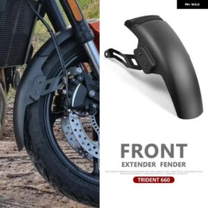 オートバイ バイク フェンダーハガーエクステンション TRIDENT660 アクセサリー フロント マッドガード エクステンダー TRIDENT 660 TRIDENT660 2021 - 24