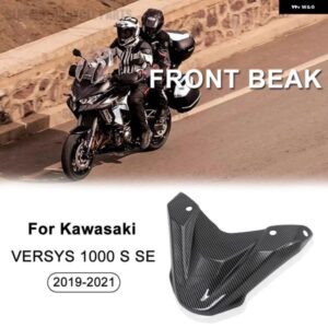 オートバイ バイク フェアリング エクステンションホイールエクステンダーカバー VERSYS1000S/SE フロントビーク カワサキ VERSYS 1000 S SE 2019 - 21