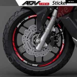 オートバイ バイク ステッカー ホイールリム デカール ストライプテープ ハブアクセサリー 防水 ホンダ ADV 160 ADV160