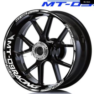 オートバイ バイク ホイール ステッカー デカール リム 反射ストライプテープ 防水 アクセサリー MT-09 MT09 MT09