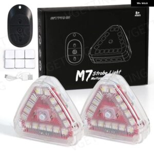 汎用 オートバイ バイク オートバイ バイク LEDストロボライトM3 / M7マグネットランプワイヤレスリモート コントロール ハザードフラッシュランプ 防止