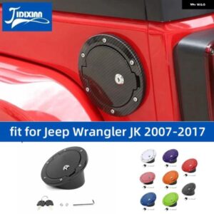 ジープ ラングラー JK 2007 - 17 車用燃料 タンクキャップ カバー キーロックアクセサリー付き