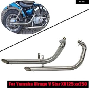 ヤマハ ビラーゴ XV125 XV250 XV 125 XV 250 スラッシュカット フルエキゾースト システム パイプ ドラッグ パイプ マフラー サイレンサー