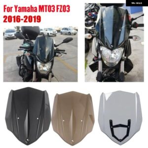 モータースポーツ ツーリング レーシング ウィンドシールド ブラケット 付き ヤマハ MT-03 MT03 FZ-03 FZ03 2016 - 19 MT25