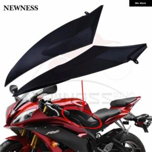 1ペア ブラック 左右 ガスタンク サイドカバー パネル カウル フェアリング ヤマハ 2006 2007 YZFR6 R6 2006-2007 06 07