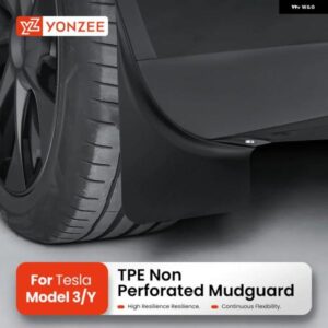 YZ テスラ モデル3 Y ハイランド ジュニパー 2021-2025 フロントとリア専用TPE マッドガード カーアクセサリー