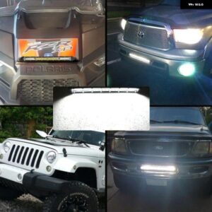 超スリム 7インチ 19インチ LED ライトバー スポット オフロード 4X4 LED 作業灯 バー ジープ トラック ATV SUV 車用 LED ヘッドライト 12V 24V - wire-lead-1