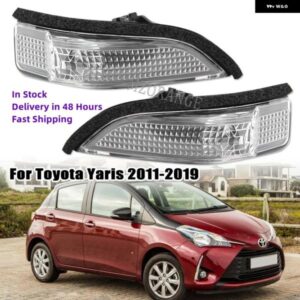 トヨタ ヤリス 2016 2011 - 15 2017 2018 2019 サイド バックミラー ライト インジケーター ウィンカー ランプ バルブ 無 - R