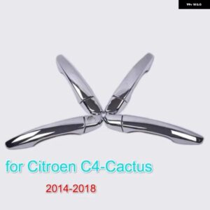 シトロエン C4 カクタス 2014 - 18 C-カクタス クローム カー ドアハンドル カバー トリム ステッカー スタイリング アクセサリー