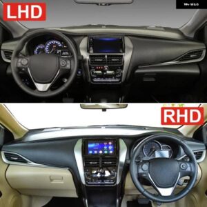 トヨタ ヤリス ATIV 2019 - 23 車用 ダッシュボード カバー 計器デスク サンシェード マット 滑り止め パッド アクセサリー - A　LHD　Black　Side
