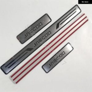 カーアクセサリー CHERY JAECOO J5 J6 J7 J8 2023 2024 2025 ドアシル スカッフプレート ガード ステンレス キックペダル ステッカー