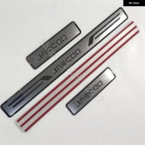 カーアクセサリー CHERY JAECOO7 J7 2023 2024 2025 スタイリング ドアシル スカッフプレート ガード ステンレス キックペダル ステッカー