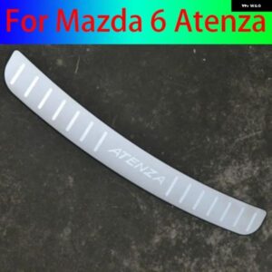 マツダ 6 アテンザ 2014 - 20 ステンレス リア バンパー プロテクター シル トランク トレッドプレート トリム